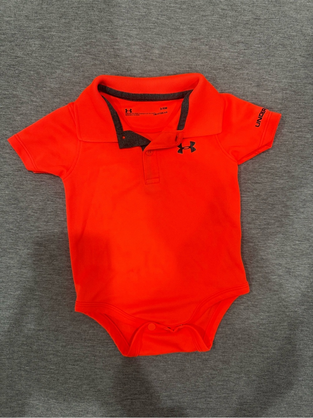 Under Armour Bright Orange Toddler Polo Bodysuit